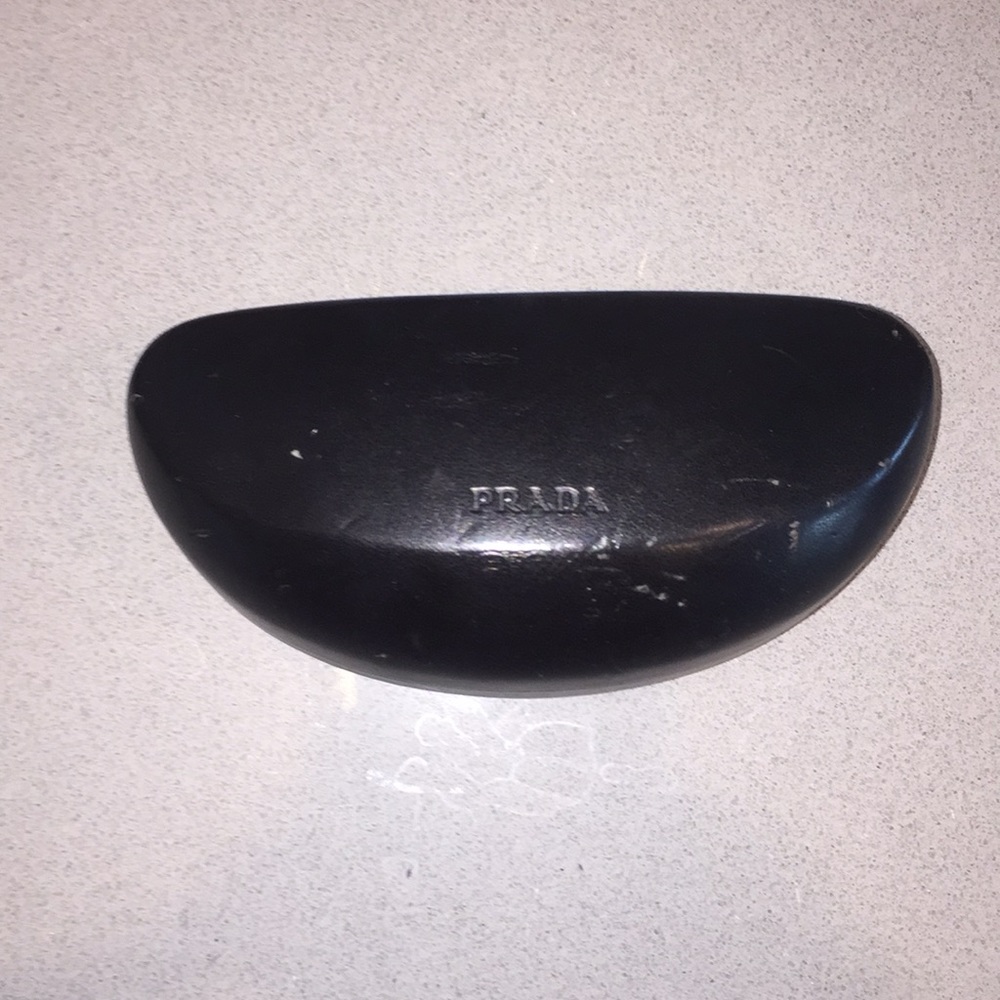 Authentic Prada sunglasses case pen holder clutch